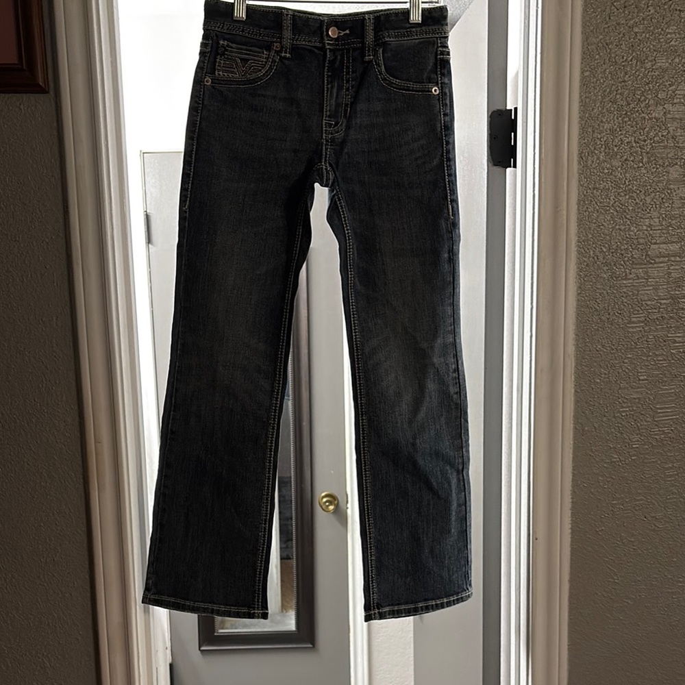 Rock & Roll Denim Straight-Leg Jeans Durable Denim